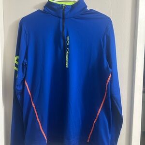 Polo by Ralph Lauren 1/4 zip sweatshirt Blue sport size XL 0044